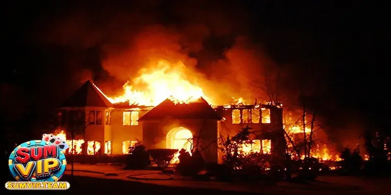 Mơ thấy nhà hàng xóm bị cháy